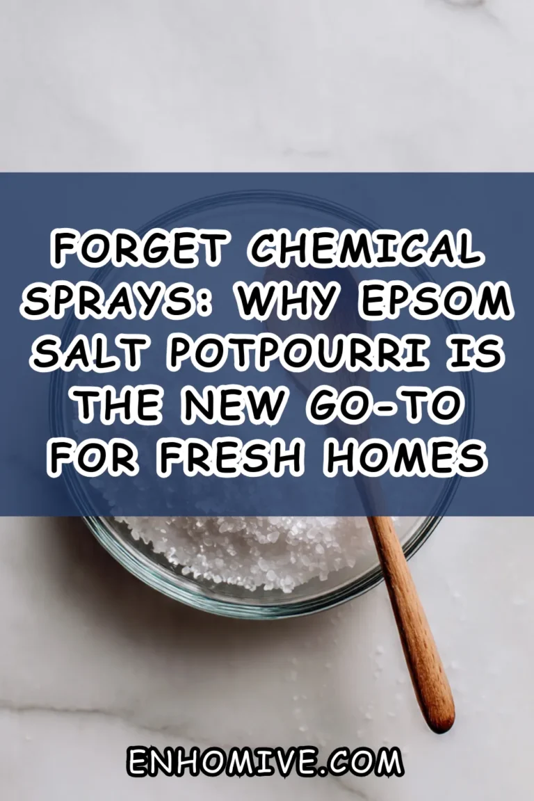 Forget Chemical Sprays: Why Epsom Salt Potpourri is the New Go-To for Fresh Homes