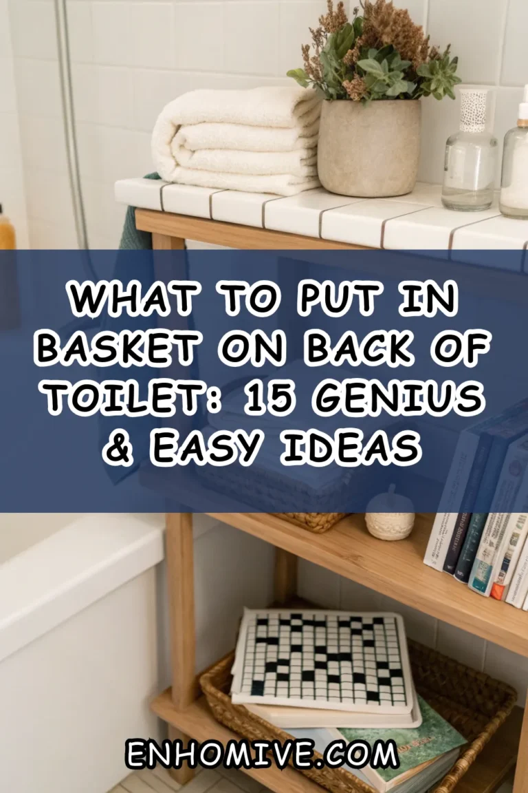 What To Put In Basket On Back Of Toilet: 15 Genius & Easy Ideas