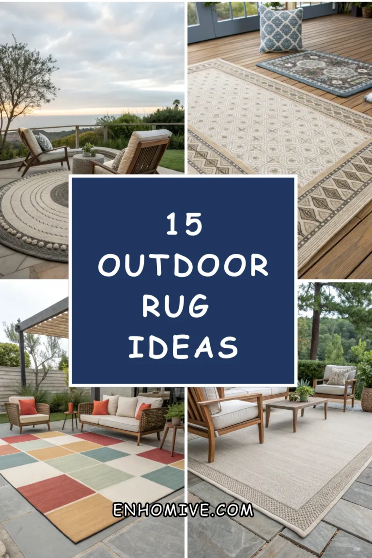 15 Outdoor Rug Ideas to Tie Your Patio Together