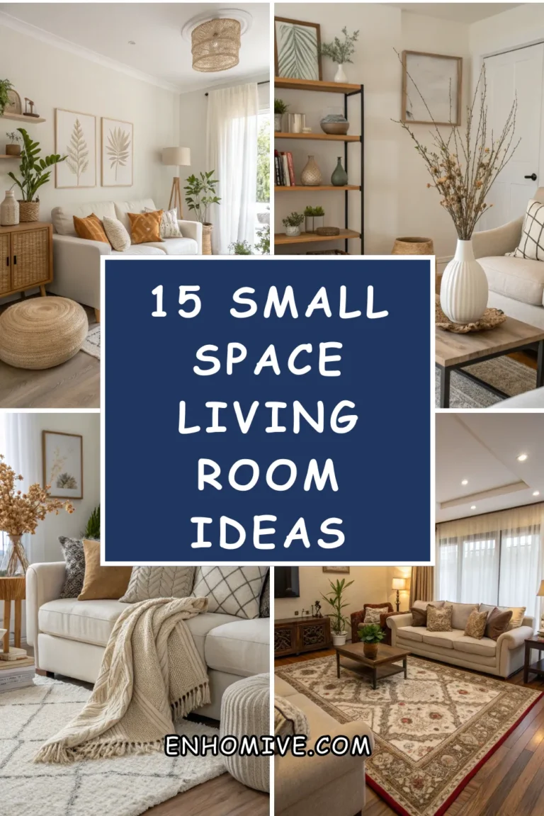 15 Small Space Living Room Ideas to Maximize Comfort