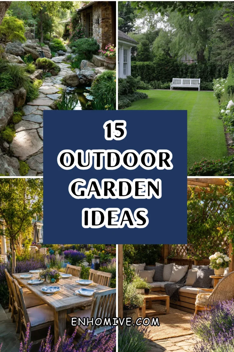 15 Outdoor Garden Ideas to Transform Your Space Into a Natural Retreat