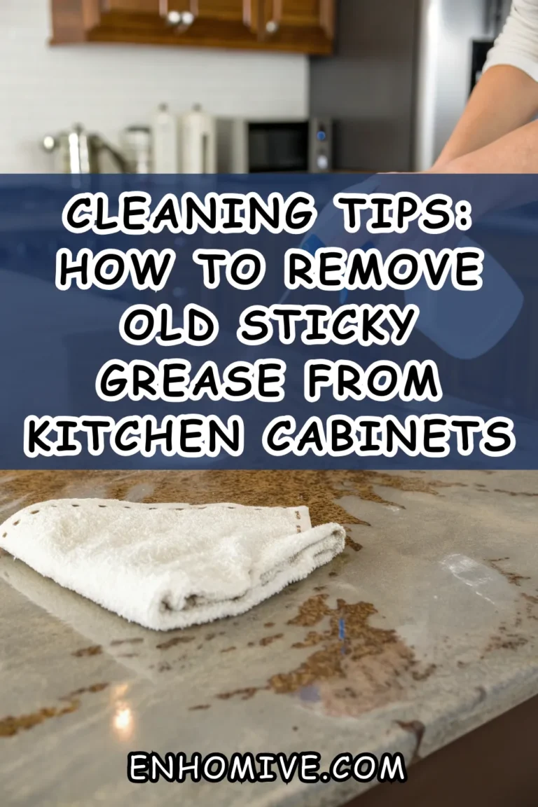 Cleaning Tips: How to Remove Old Sticky Grease From Kitchen Cabinets