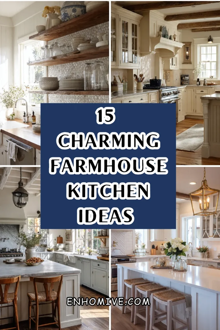 15 Charming Farmhouse Kitchen Ideas with Timeless Appeal