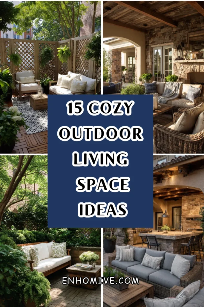 15 Cozy Outdoor Living Space Ideas 1 How 7