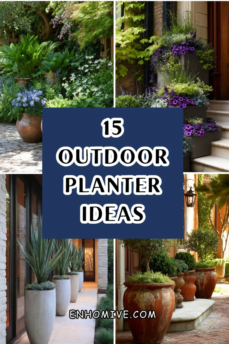 15 Outdoor Planter Ideas to Elevate Your Garden, Patio, and Entryway