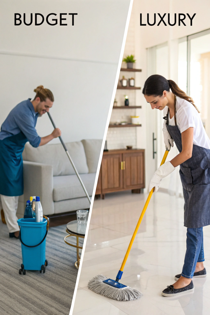 Budget vs Luxury Cleaning Routines: What Really Makes the Difference? 2 budget vs luxury cleaning routines what really ma
