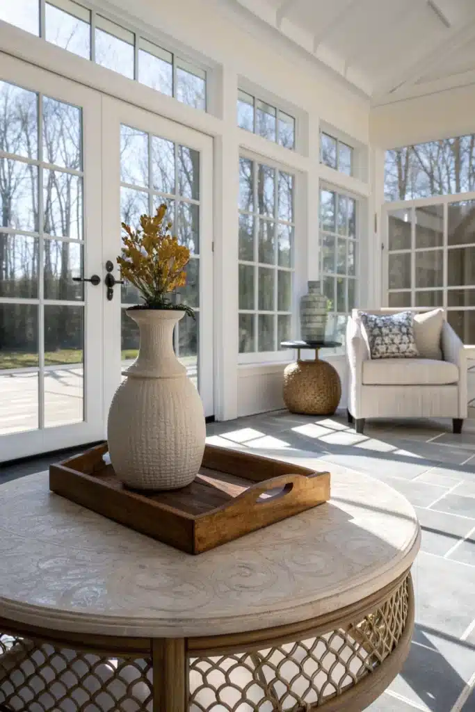 15 Sunroom Decor Ideas to Create a Bright, Relaxing Retreat 11 cp10