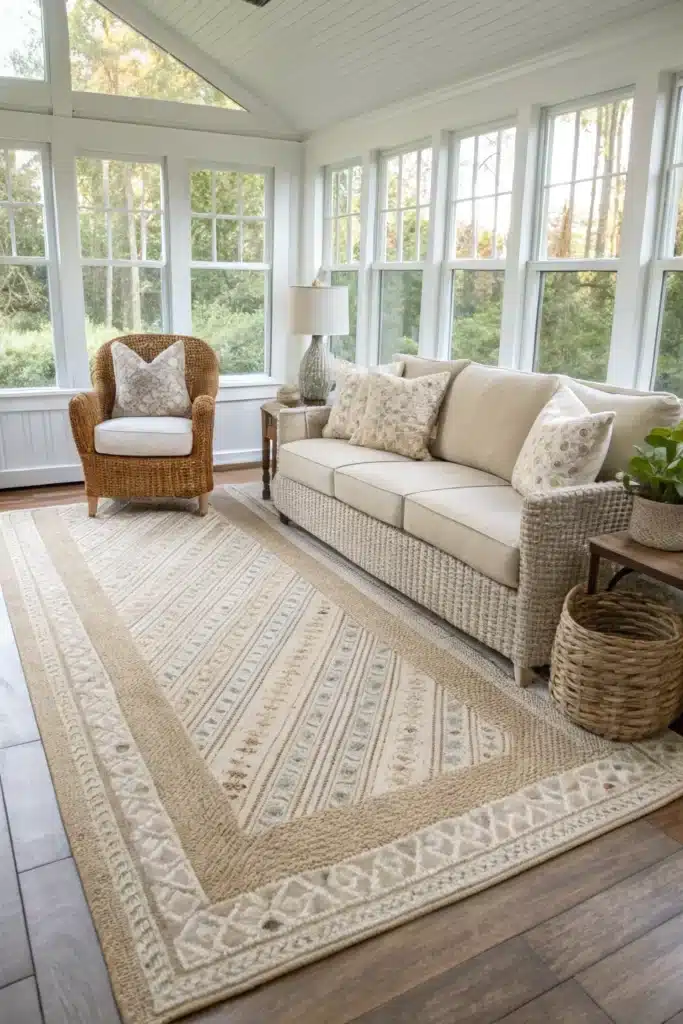 15 Sunroom Decor Ideas to Create a Bright, Relaxing Retreat 7 cp6