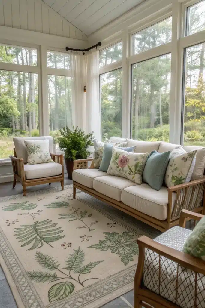 15 Sunroom Decor Ideas to Create a Bright, Relaxing Retreat 10 cp9
