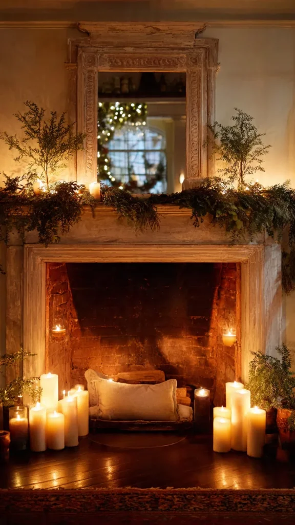 15 Holiday Mantel Decor Ideas for Festive Styling 2 gv1