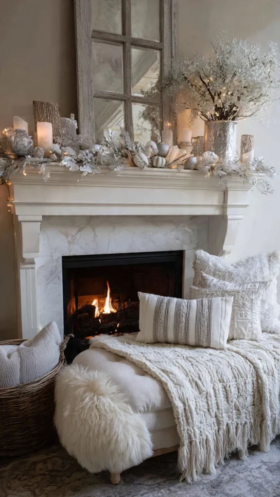 15 Holiday Mantel Decor Ideas for Festive Styling 11 gv10