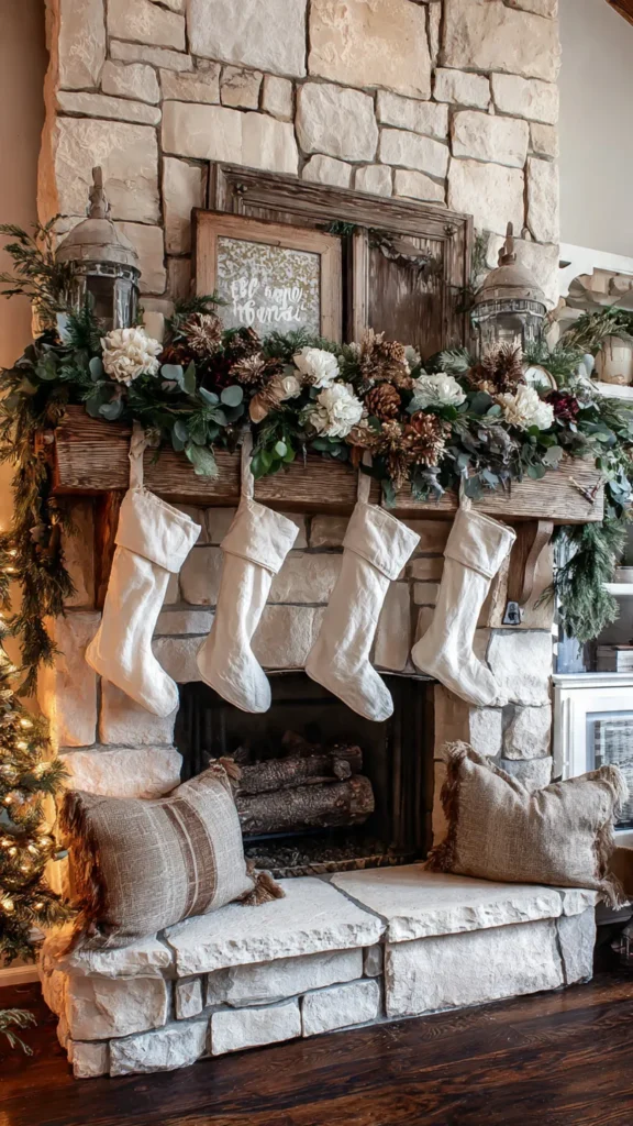 15 Holiday Mantel Decor Ideas for Festive Styling 16 gv15
