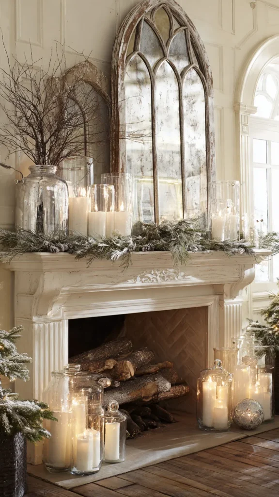 15 Holiday Mantel Decor Ideas for Festive Styling 6 gv5