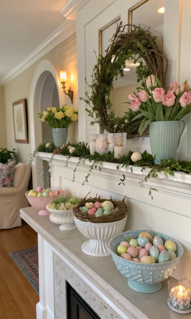 15 Spring Mantel Decor Ideas to Refresh Your Space 15 hv14 3
