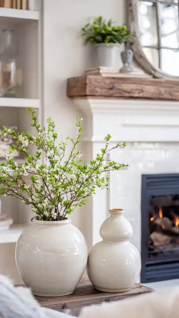15 Spring Mantel Decor Ideas to Refresh Your Space 4 hv3 3