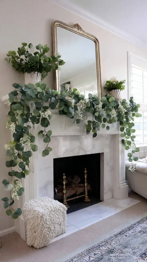 15 Spring Mantel Decor Ideas to Refresh Your Space 8 hv7 3