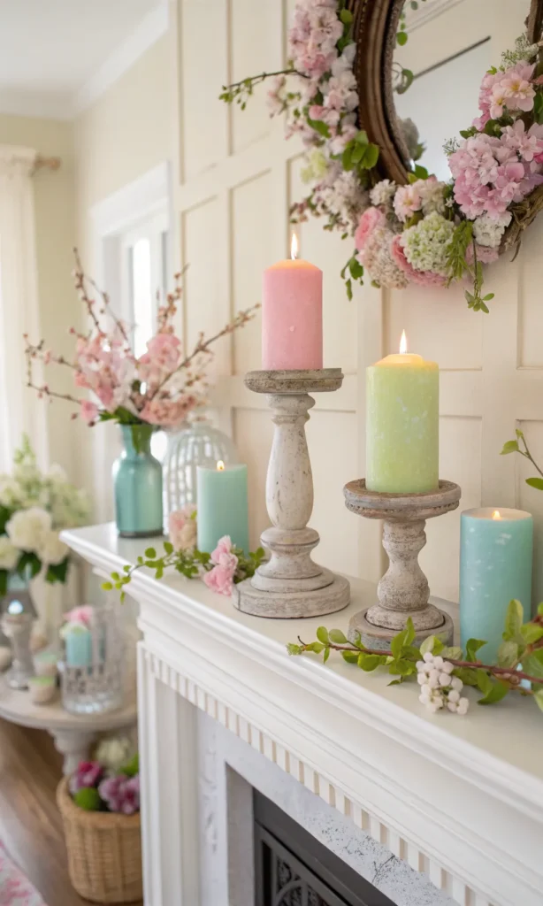15 Spring Mantel Decor Ideas to Refresh Your Space 9 hv8 3