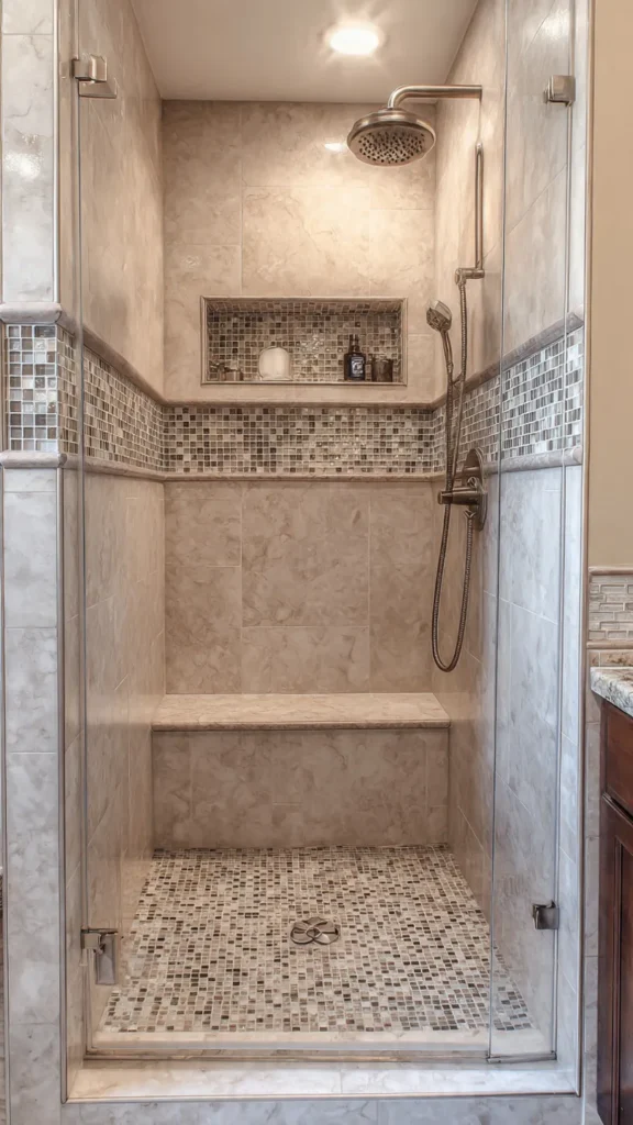 15 Small Bathroom Tile Ideas for a Stylish Update With a Fresh Look 15 jk14