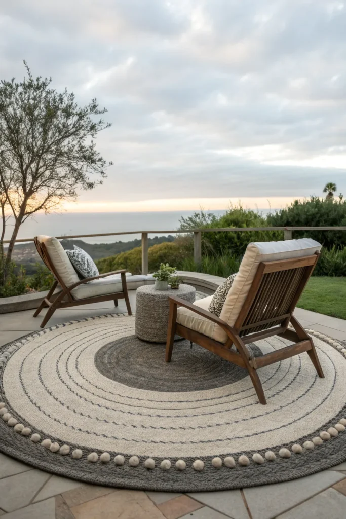 15 Outdoor Rug Ideas to Tie Your Patio Together 11 qc 10