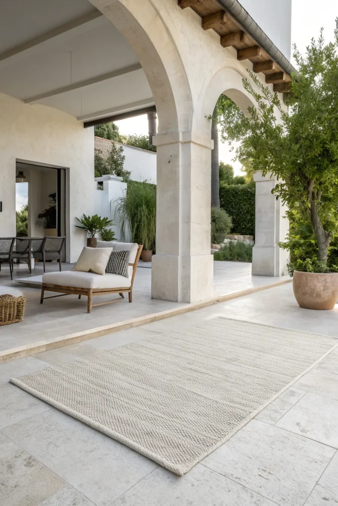 15 Outdoor Rug Ideas to Tie Your Patio Together 16 qc 15