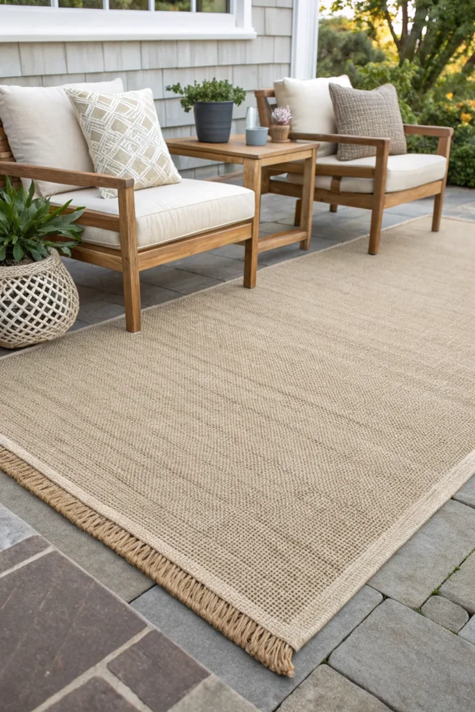 15 Outdoor Rug Ideas to Tie Your Patio Together 6 qc 5