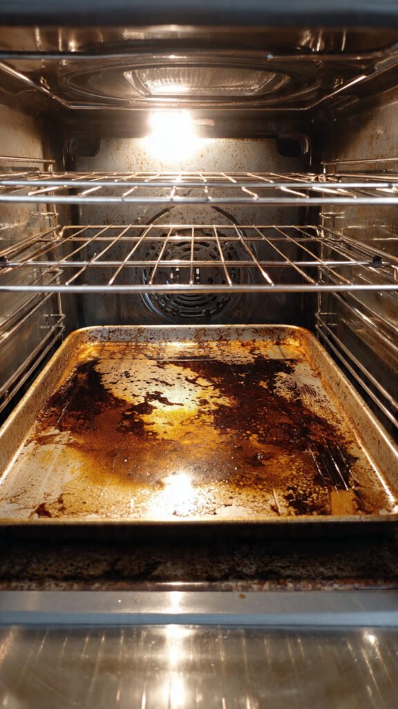 Deep Clean Your Oven Naturally Using Baking Soda and Vinegar 3 vinegar cuts through grease on oven cleaning