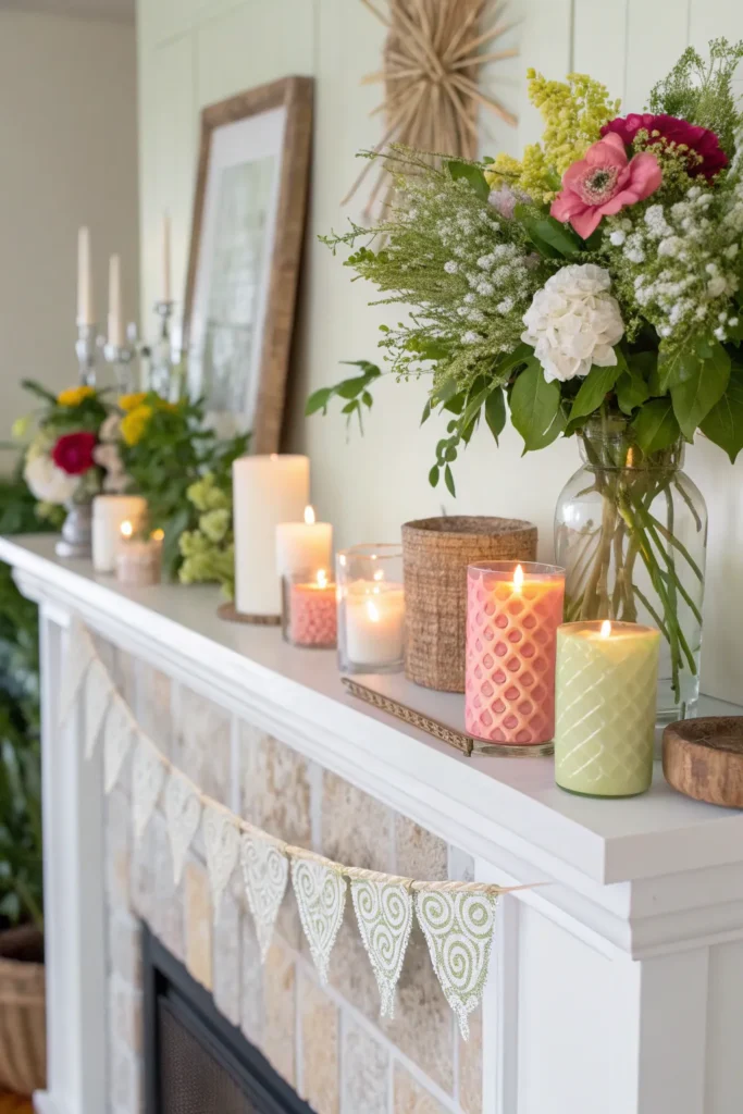 15 Summer Mantel Decor Ideas to Brighten Your Home 11 wa10