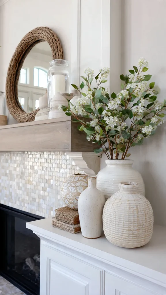 15 Summer Mantel Decor Ideas to Brighten Your Home 3 wa2