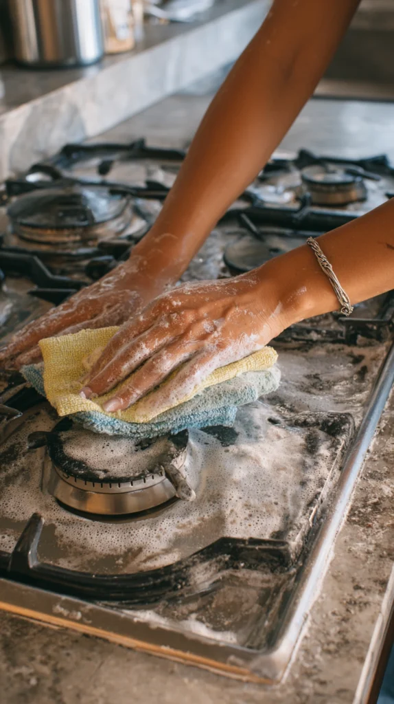 The Best Natural Cleaners for Every Room in Your Home 4 3. Stovetop and grease buildup
