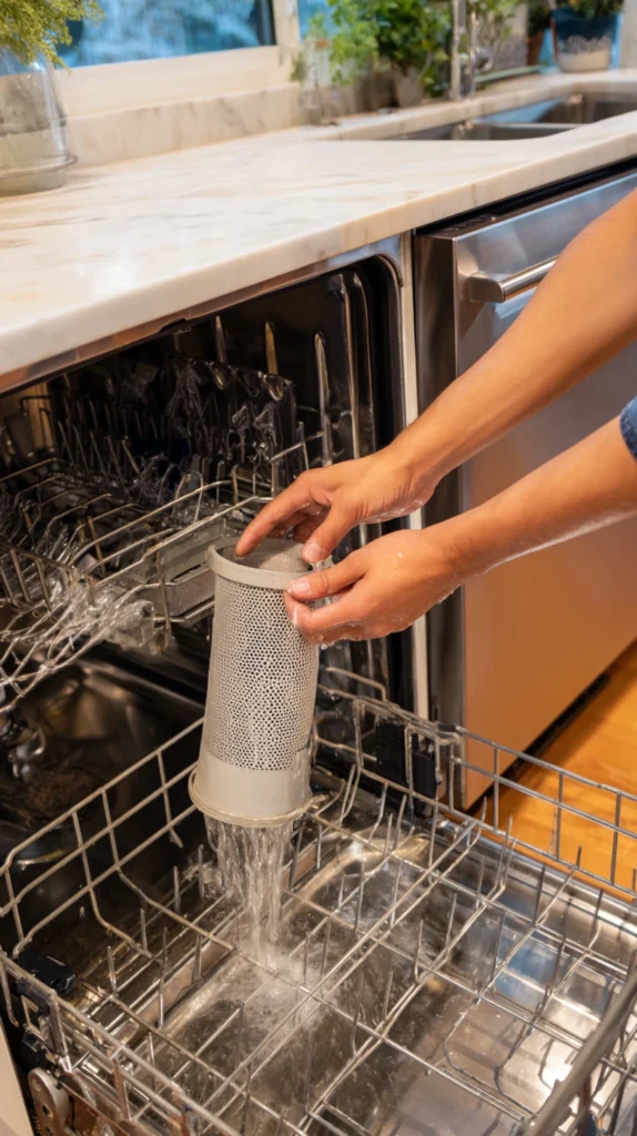 Stop Throwing Money Away: Simple Maintenance Tips That Make Appliances Last 4 4. DISHWASHER. Clean the filter monthly