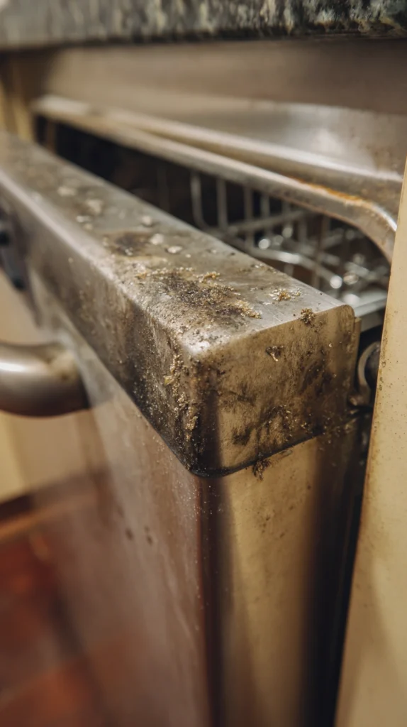 Signs Your Dishwasher Needs Cleaning 4 4. door basket looks grimmy