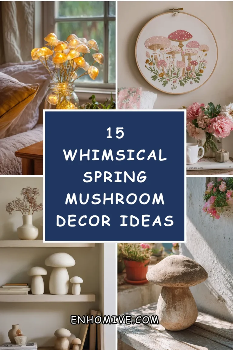 15 Whimsical Spring Mushroom Decor Ideas