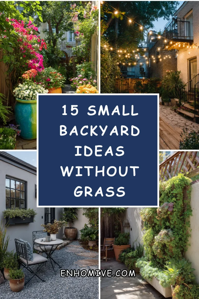 15 Small Backyard Ideas Without Grass