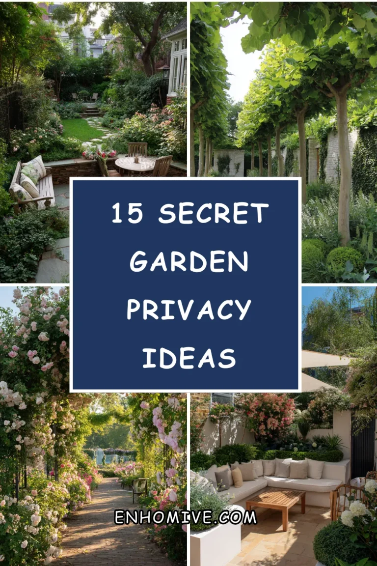 15 Secret Garden Privacy Ideas That Feel Romantic, Not Closed-In