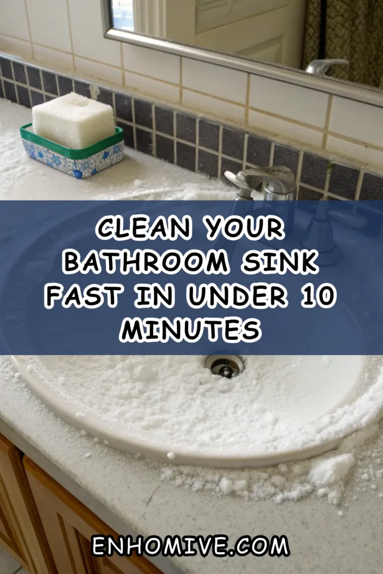 Clean Your Bathroom Sink FAST in Under 10 Minutes