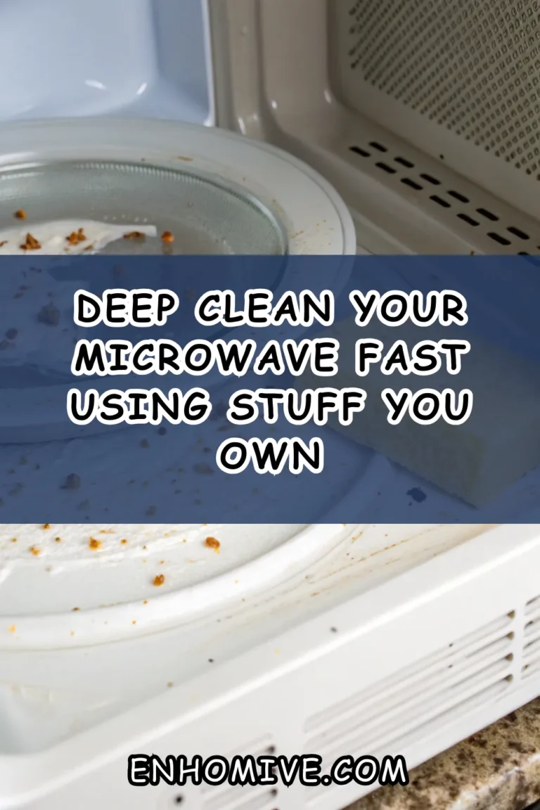 Deep Clean Your Microwave FAST Using Stuff You Own