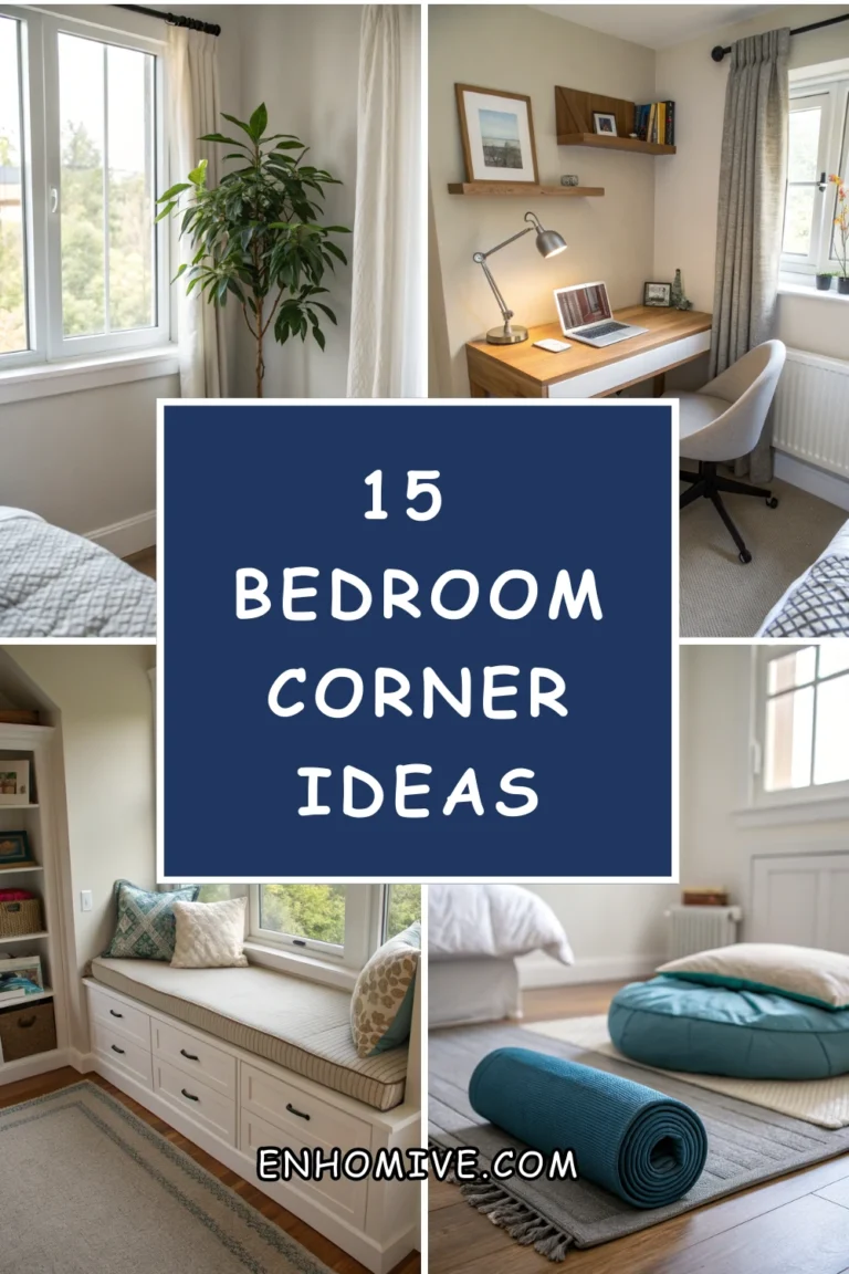 15 Bedroom Corner Ideas for Extra Space and Function