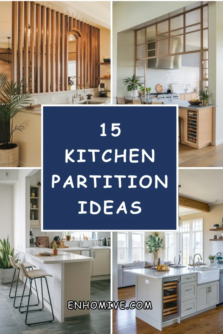 15 Kitchen Partition Ideas to Maximize Function and Style