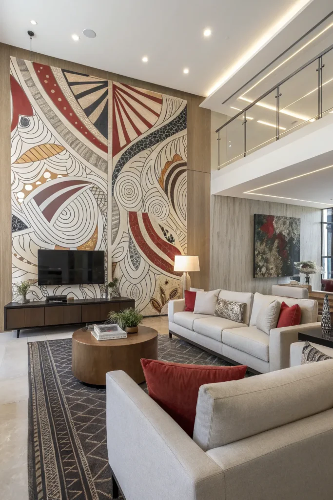 15 Wallpaper Accent Wall Ideas for Living Rooms 3 cv 2