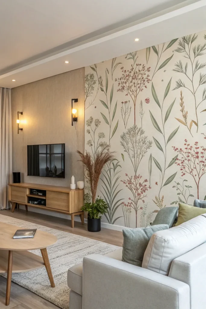 15 Wallpaper Accent Wall Ideas for Living Rooms 7 cv 6