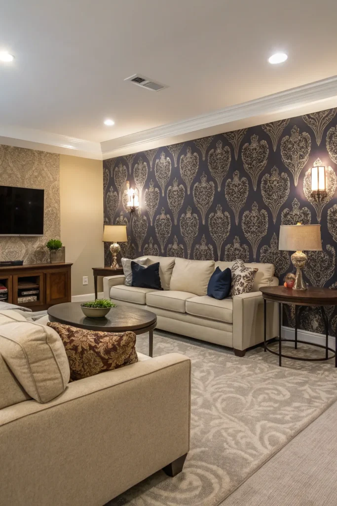 15 Wallpaper Accent Wall Ideas for Living Rooms 8 cv 7