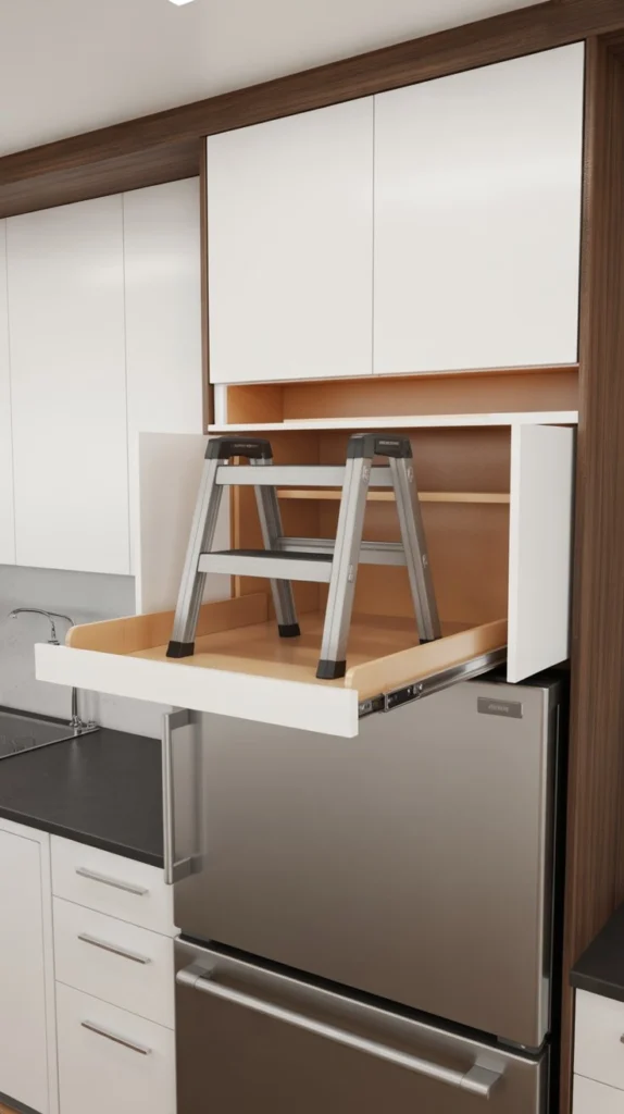 15 Above Fridge Cabinet Ideas to Maximize Storage 13 ki12