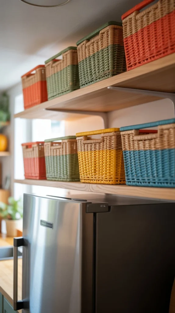 15 Above Fridge Cabinet Ideas to Maximize Storage 8 ki7