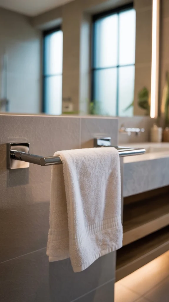 15 Bathroom Hand Towel Holder Ideas for Style and Convenience 9 mb8