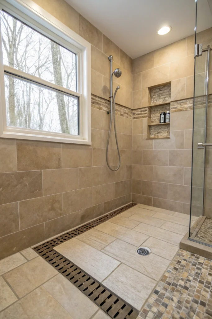 15 Shower Ideas Without Doors for a Sleek, Modern Look 10 mn9