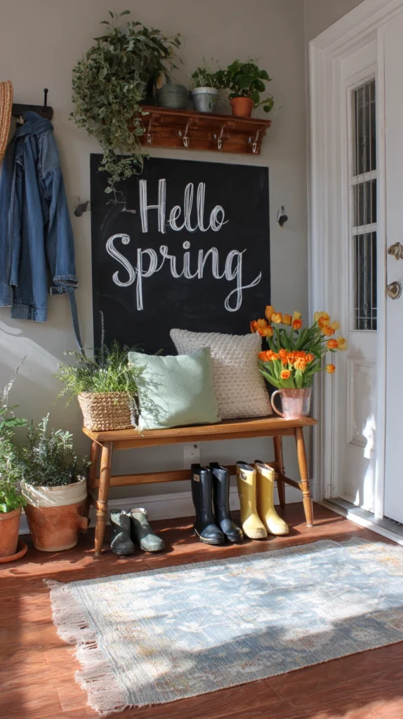 15 Spring Entryway Decor Ideas 15 sv 14