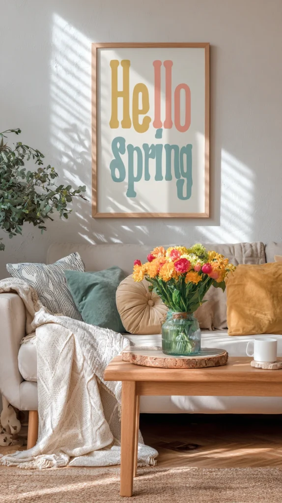15 Spring Wall Decor Ideas for a Fresh Home Update 14 vb 13