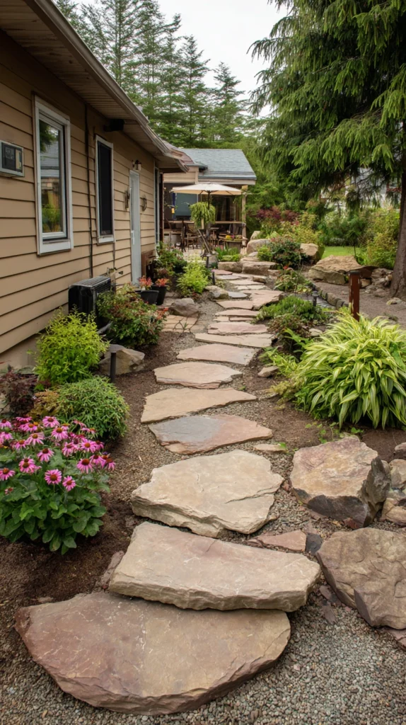 15 Stone Path Edging Ideas 8 yt 7