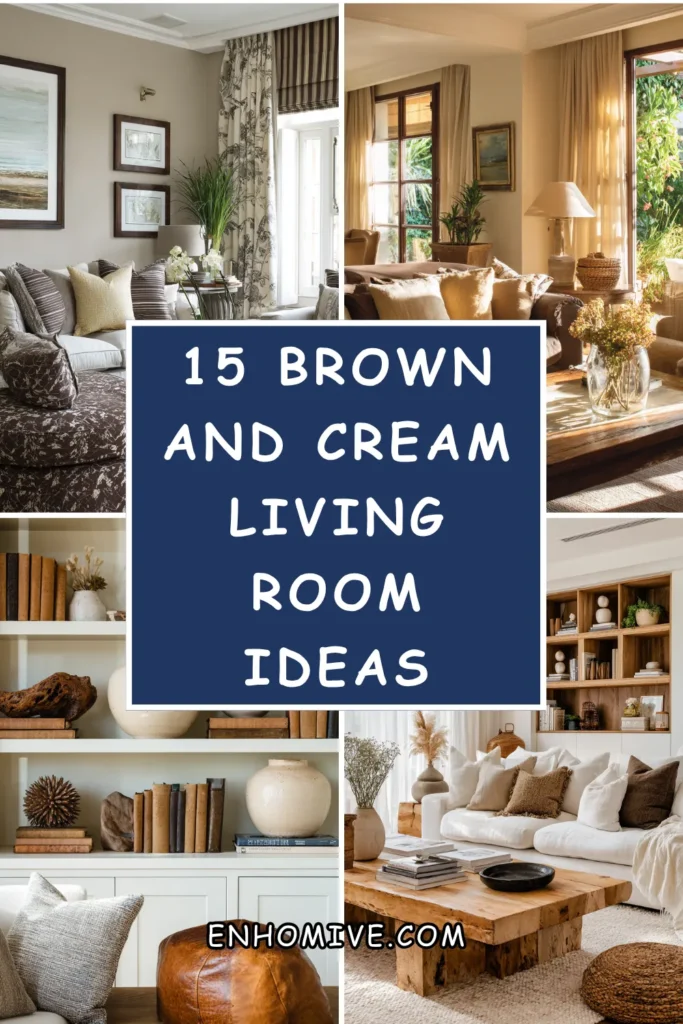 15 Brown and Cream Living Room Ideas 1 How 15