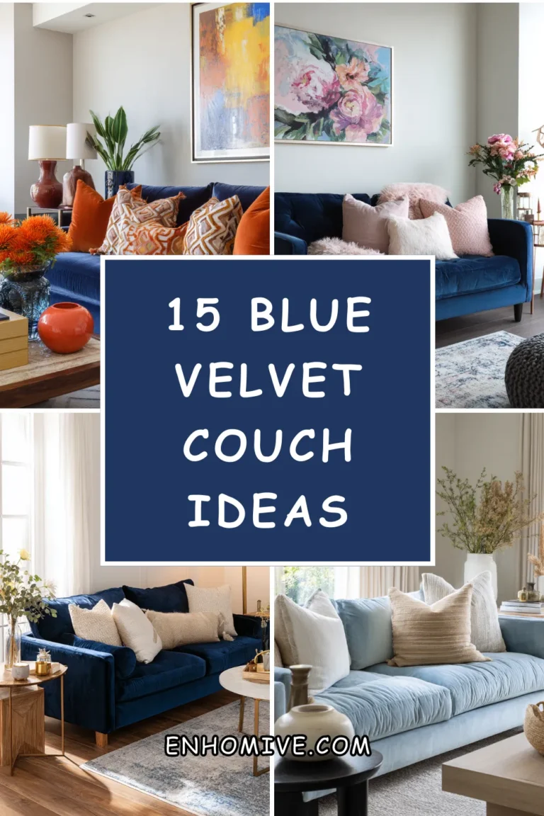 15 Blue Velvet Couch Ideas for a Luxe Look